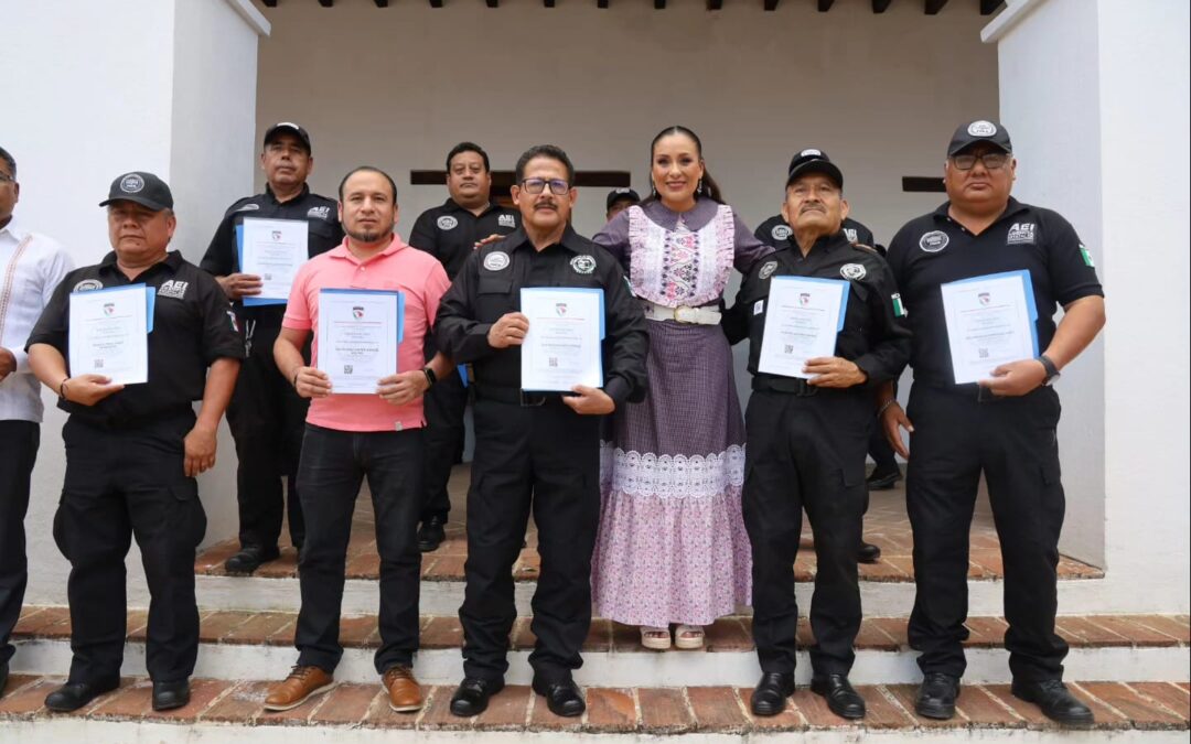 Por primera vez, SESESP certifica a policías municipales de San Antonio de la Cal