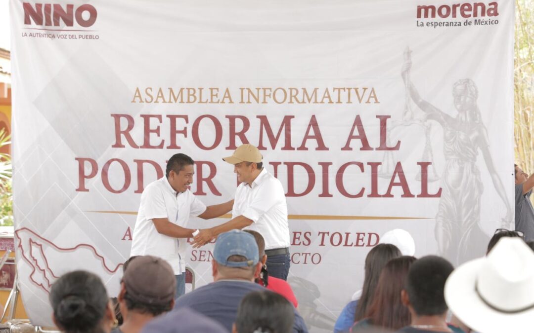 Huamelula, Astata y Laollaga, dicen sí a la Reforma al Poder Judicial: Nino Morales.