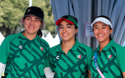 Las mexicanas Ale Valencia, Ana Paula Vázquez y Ángela Ruiz avanzan a Cuartos de Final en el arranque del tiro con arco de los Juegos Olímpicos