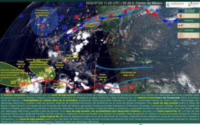 Persistirán las lluvias de intensidad variable para este martes en Oaxaca