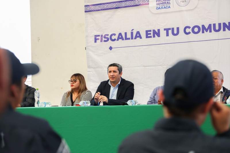 FGEO lleva a la Sierra Norte el programa de proximidad social “Fiscalía en tu Comunidad”, para atender necesidades en procuración de justicia de Ixtlán de Juárez