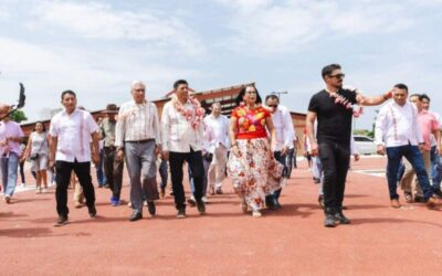 Garantizan sano esparcimiento de niñas, niños y adolescentes con inauguración de espacios deportivos en el Istmo