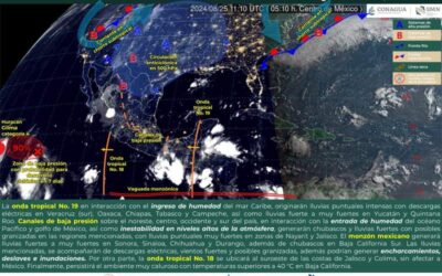 Se prevén lluvias tempranas para este domingo en algunas regiones de Oaxaca