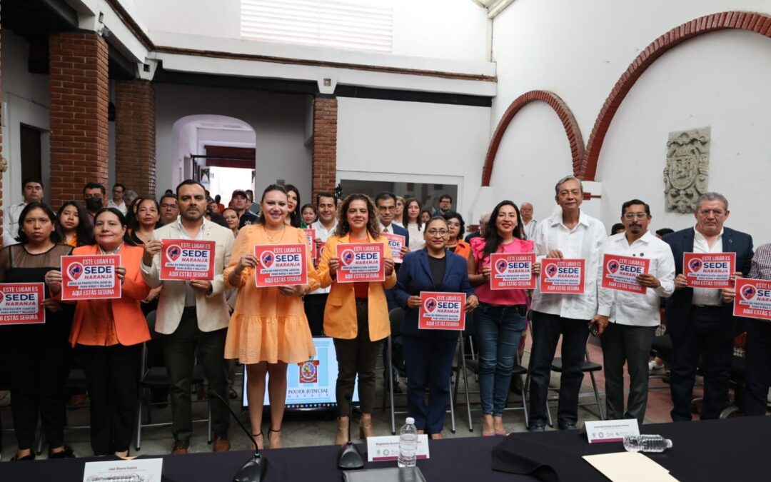 Inician Poder Judicial de Oaxaca y Cámaras de Comercio programa Sede Naranja, pionero en el país