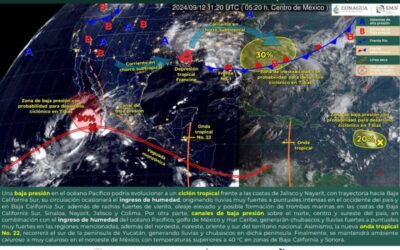 Continuarán las lluvias de intensidad variable para este jueves en territorio oaxaqueño