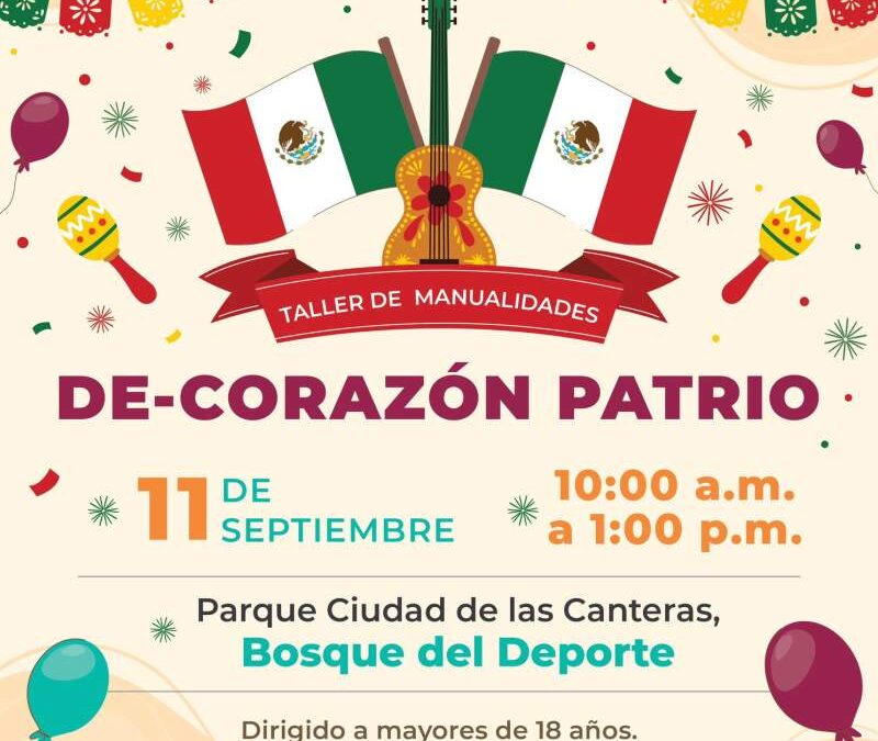 Invita Secretaría de Administración a participar en talleres del mes patrio