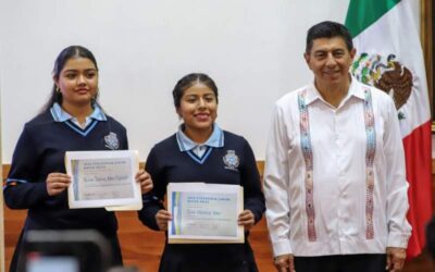 Reconoce Gobierno de Oaxaca a estudiantes ganadoras del Premio Juvenil del Agua Estocolmo 2024