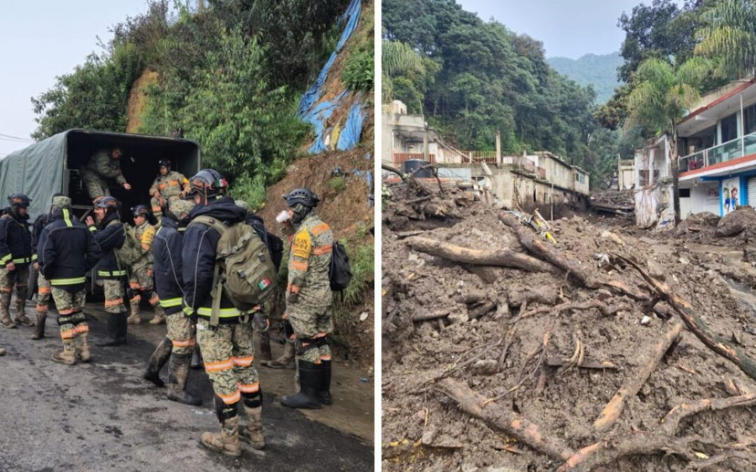 Sube a 9 la cifra de personas fallecidas por desgajamiento de cerro en Jilotzingo