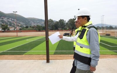 Supervisa Salomón Jara avances del Parque Primavera Oaxaqueña