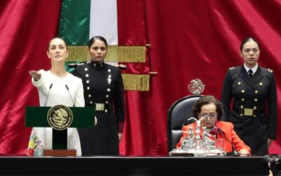 Claudia Sheinbaum Pardo rinde protesta como la primera presidenta de México, ante el Congreso de la Unión