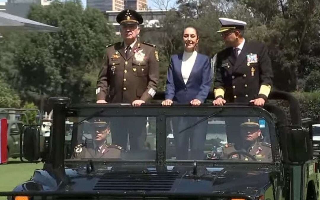 Fuerzas Armadas realizan ceremonia de salutación a la presidenta Claudia Sheinbaum