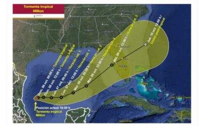 Tormenta tropical Milton amenaza la costa de Florida y podría convertirse en huracán