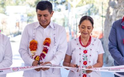 Cumple Salomón Jara con el pueblo de Oaxaca, entrega pavimentado el Camino Antiguo a Monte Albán