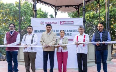 Entrega Gobierno estatal rehabilitación del Zócalo y El Llano al pueblo de Oaxaca