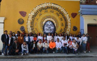 Recorre las calles Magistrada Presidenta del Poder Judicial de Oaxaca instalando sedes naranja