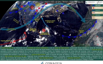 Remanentes de ciclón tropical “Sara” mantendrán lluvias ligeras en territorio oaxaqueño