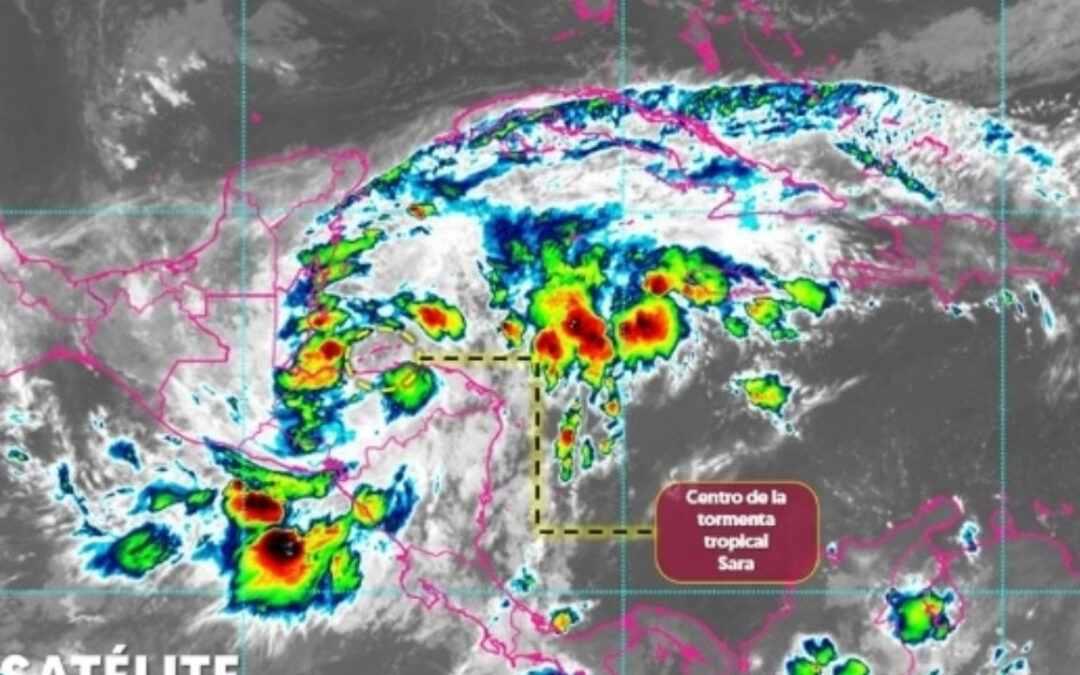 Tormenta tropical Sara se acerca a México con fuertes lluvias en 5 estados