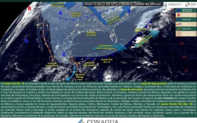 Continuarán lluvias y ambiente frío en Oaxaca durante este viernes