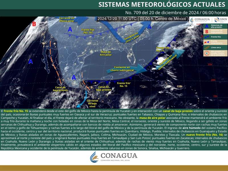 Continuarán lluvias y ambiente frío en Oaxaca durante este viernes