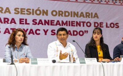 Encabeza Gobernador de Oaxaca sesión ordinaria para el saneamiento de los ríos Atoyac y Salado