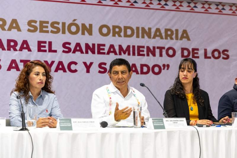 Encabeza Gobernador de Oaxaca sesión ordinaria para el saneamiento de los ríos Atoyac y Salado