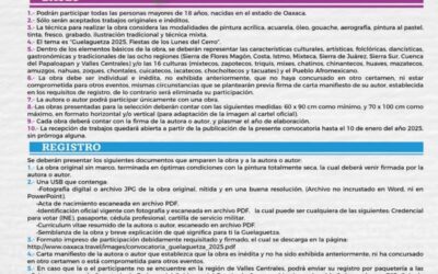 Faltan 11 días para el cierre de la convocatoria de la imagen oficial de la Guelaguetza 2025