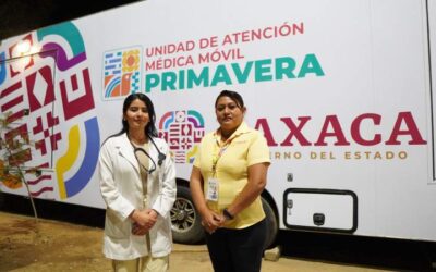 Instala SSO Unidad Médica Móvil en el Parque Primavera Oaxaqueña