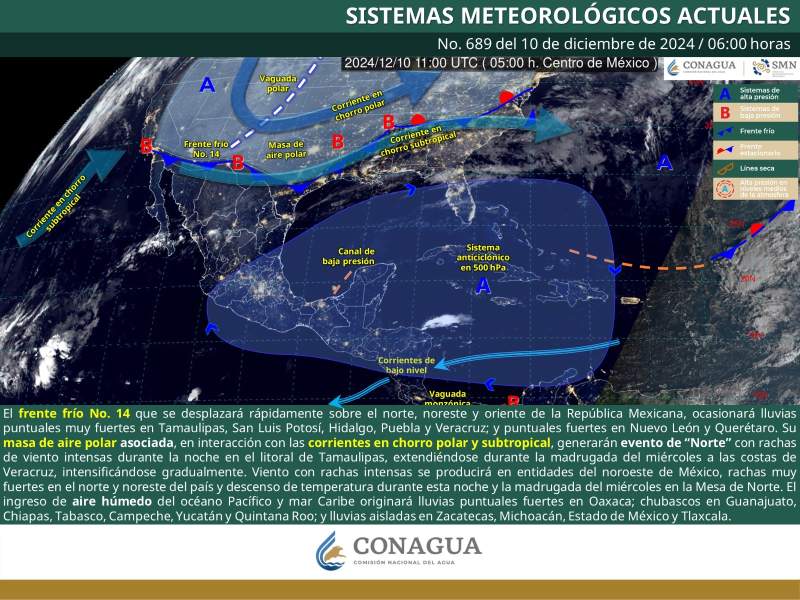 Se pronostica tiempo estable para el territorio oaxaqueño durante este martes