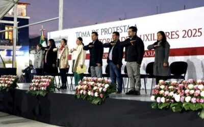 Histórico evento en Tlaxiaco: Presidente Municipal e integrantes del Ayuntamiento tomaron protesta a 38 autoridades auxiliares