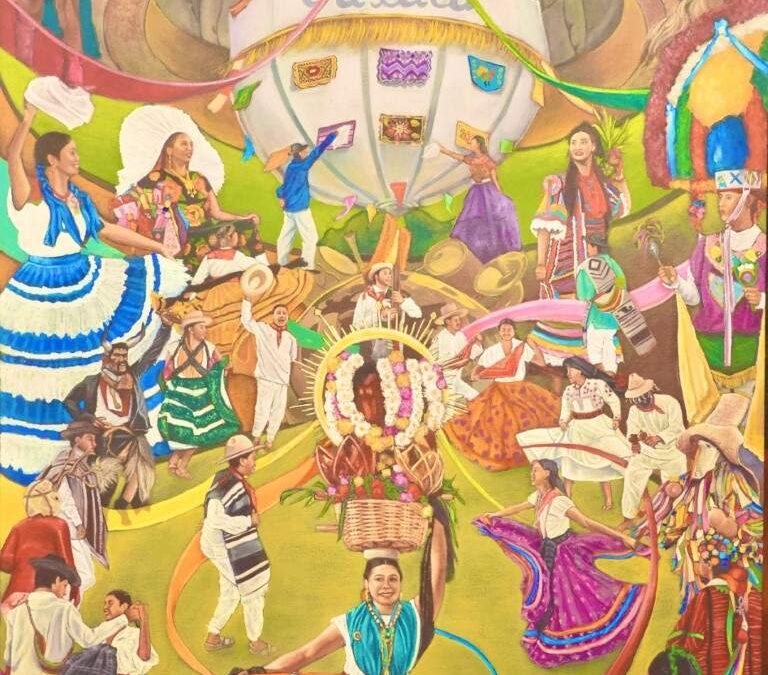 “Lazos de fraternidad” del artista Osnar López Gallegos, es la imagen oficial de la Guelaguetza 2025