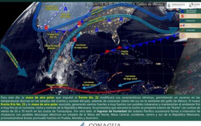 Lluvias y bajas temperaturas se prevén para este domingo en algunas regiones de Oaxaca