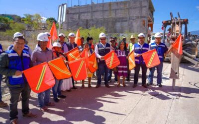 Pone en marcha Ceabien obras de infraestructura y saneamiento en San Vicente Coatlán