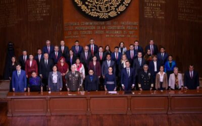 Asiste Salomón Jara al 108 Aniversario de la Promulgación de la Constitución Mexicana de 1917