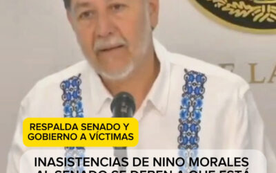 Noroña defiende a Nino Morales: ‘Está enfocado en apoyar a las víctimas’