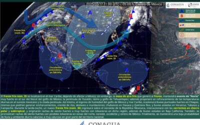 Continuarán lluvias con chubascos aislados al norte de Oaxaca