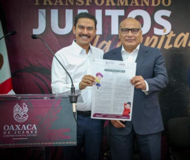 Convocan a niñas, niños y jóvenes a participar en el Cabildo Infantil y Juvenil de Oaxaca de Juárez