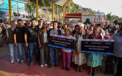 Oaxaca de Juárez fortalece acciones para el acceso al agua en la colonia Los Ángeles