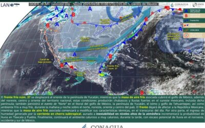 Este martes se esperan lluvias ligeras a moderadas en la Cuenca del Papaloapan
