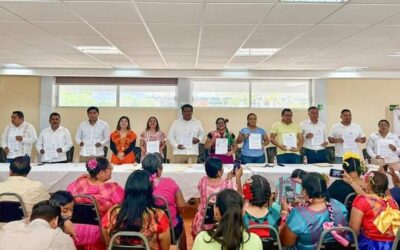 Firman Icapet y 11 municipios del Istmo de Tehuantepec convenios de colaboración para impulsar la capacitación laboral