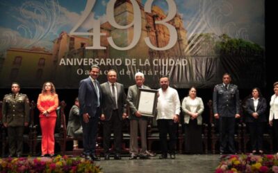 Oaxaca de Juárez se consolida como un símbolo nacional de cultura, de dignidad y de lucha en su 493 aniversario: Ray Chagoya