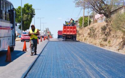 Reporta Gobierno de Oaxaca avance del 77% en reencarpetamiento y bacheo de la zona metropolitana