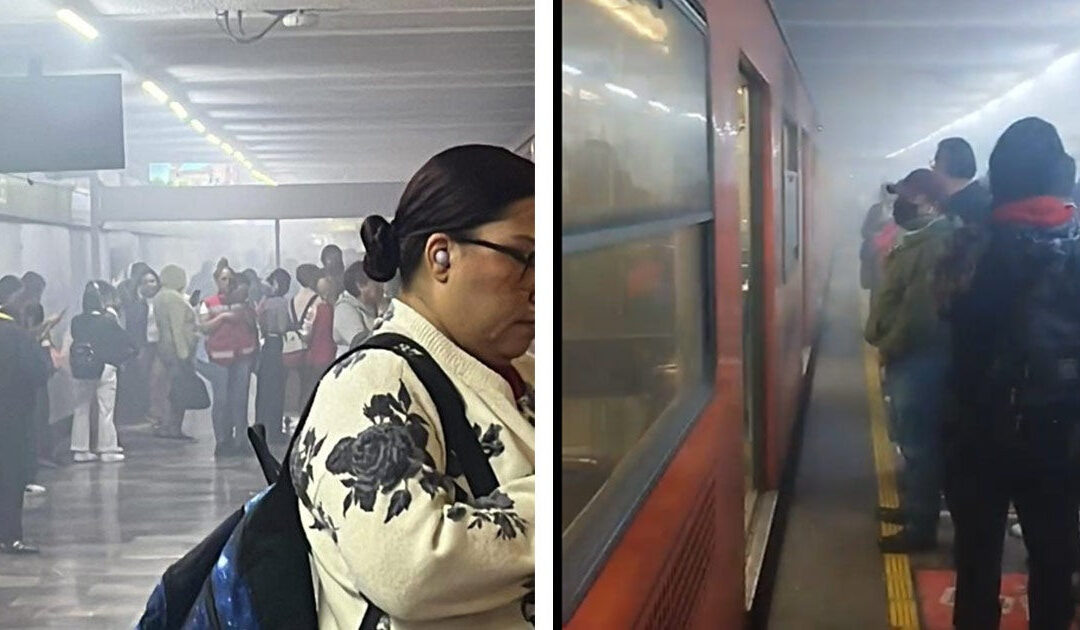Reportan humo y tren descompuesto en Línea 3 del Metro CDMX