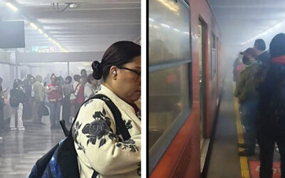 Reportan humo y tren descompuesto en Línea 3 del Metro CDMX