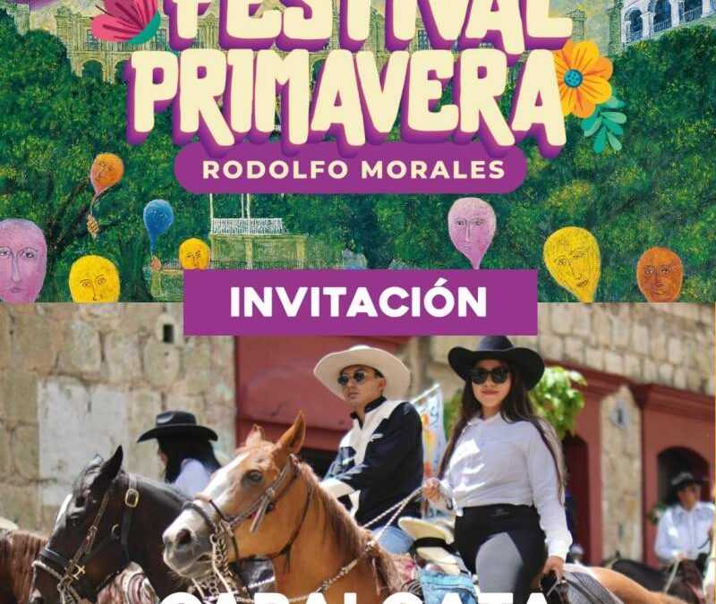 Todo listo para la Cabalgata del Festival Primavera Rodolfo Morales en Oaxaca de Juárez