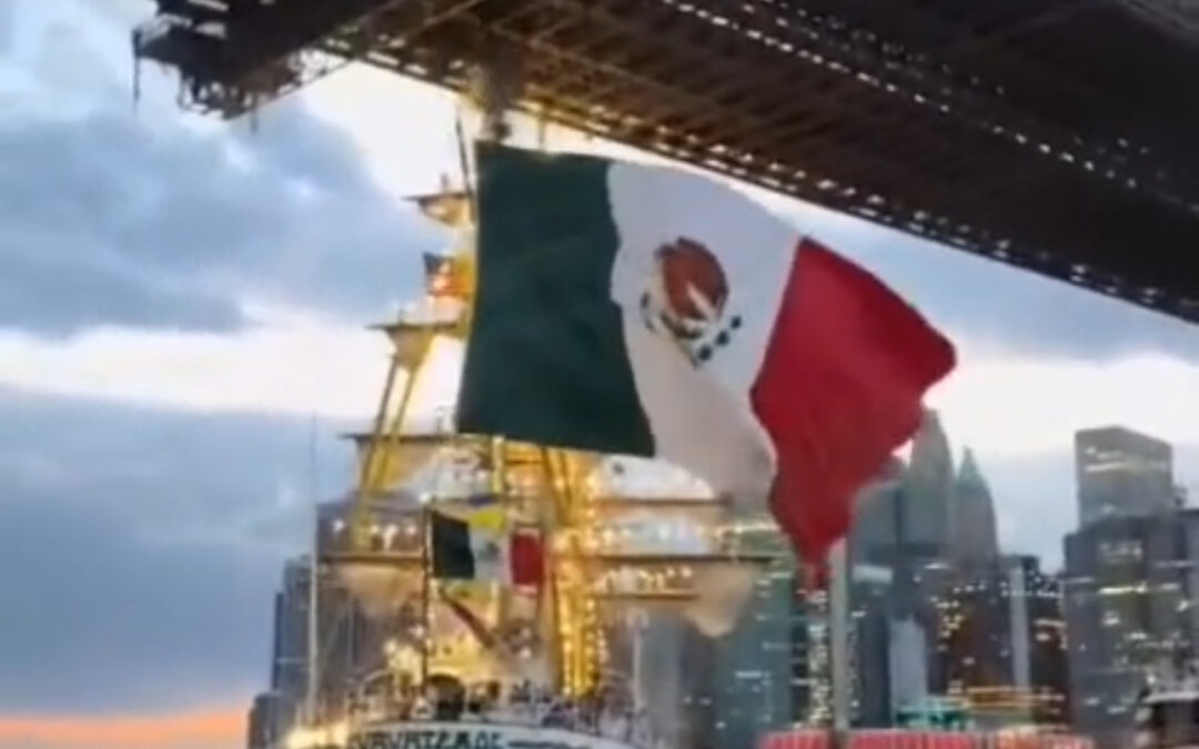 Buque Escuela Cuauhtémoc de la Armada de México colisiona con el Puente de Brooklyn; reportan 23 heridos
