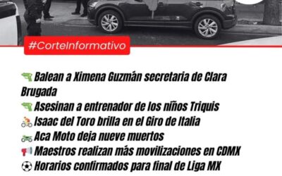 Corte Informativo Periodistas Oaxaca: Balearon a Ximena Guzmán y José Muñoz en la CDMX