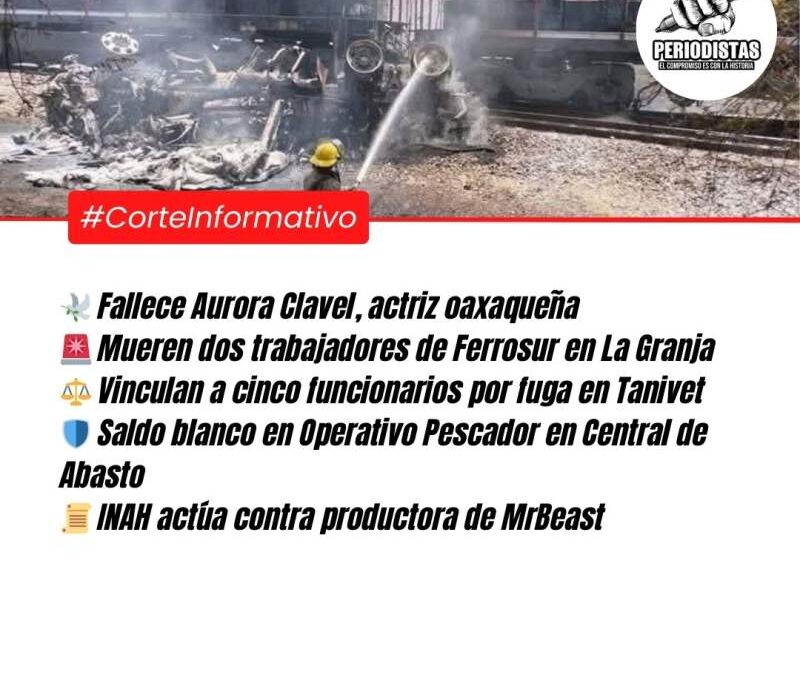 Corte Informativo Periodistas Oaxaca: Fallece la actriz oaxaqueña Aurora Clavel