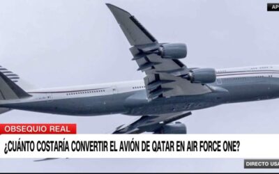 El Pentágono anuncia que aceptó un avión de Qatar que será utilizado por Trump una vez sea modificado