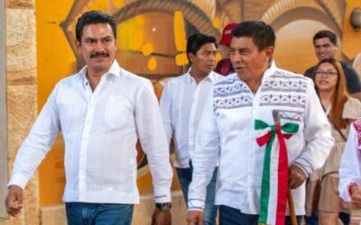 Encabezan Ray Chagoya y Salomón Jara Cruz recorrido por agencias municipales para anunciar inversión histórica