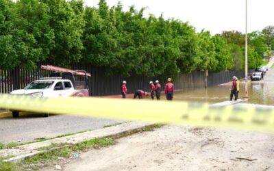 Atiende Protección Civil de Xoxocotlán afectaciones por lluvias en zona sur del Boulevard Nuu nita nuu yoo